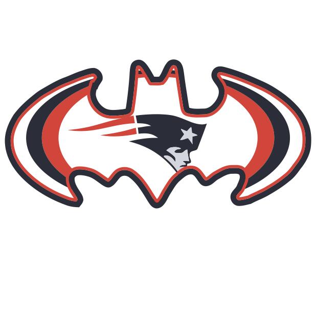 New England Patriots Batman Logo iron on transfers